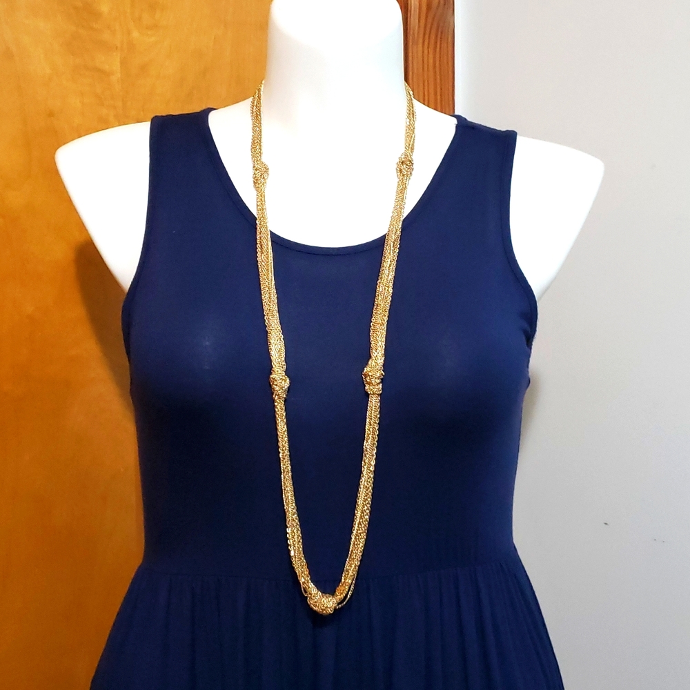 42 1/2" Knotted Necklace, also has a 3" extension.